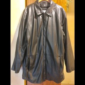 🍁Genuine Leather Lined Coat